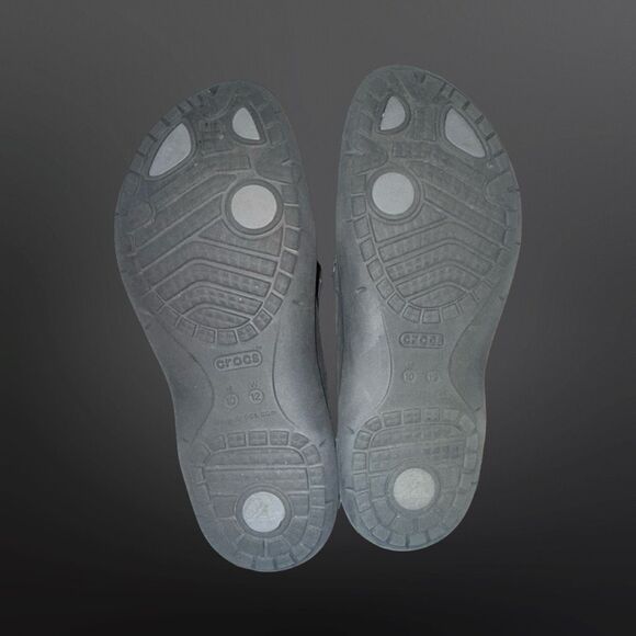 Unisex Crocs Black/Gargoyle Modi Sport Flip Flops Size M10 W 12 - Picture 4 of 7